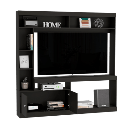 Mesa Para Tv Veonia Wengue Con Espacio Para Televisor De 55 Pulgadas