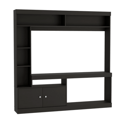 Mesa Para Tv Veonia Wengue Con Espacio Para Televisor De 55 Pulgadas