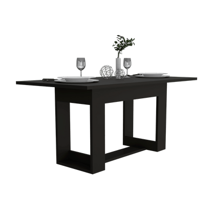 Mesa De Comedor Volina Wengue 6 Puestos