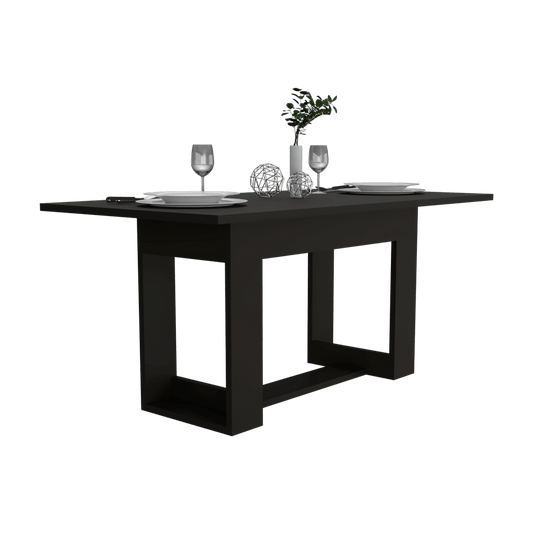 Mesa De Comedor Volina Wengue 6 Puestos