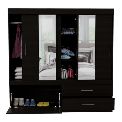 Closet Levara Wengue Con Espejo
