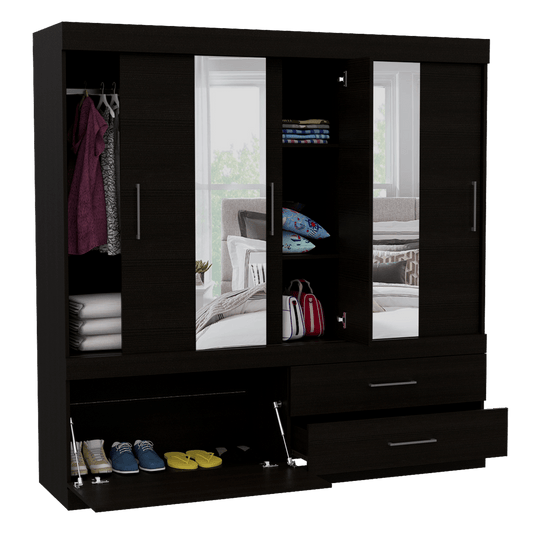 Closet Levara Wengue Con Espejo