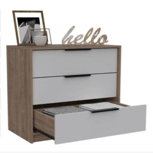 Organizador Okria Miel Y Blanco Tres Cajones