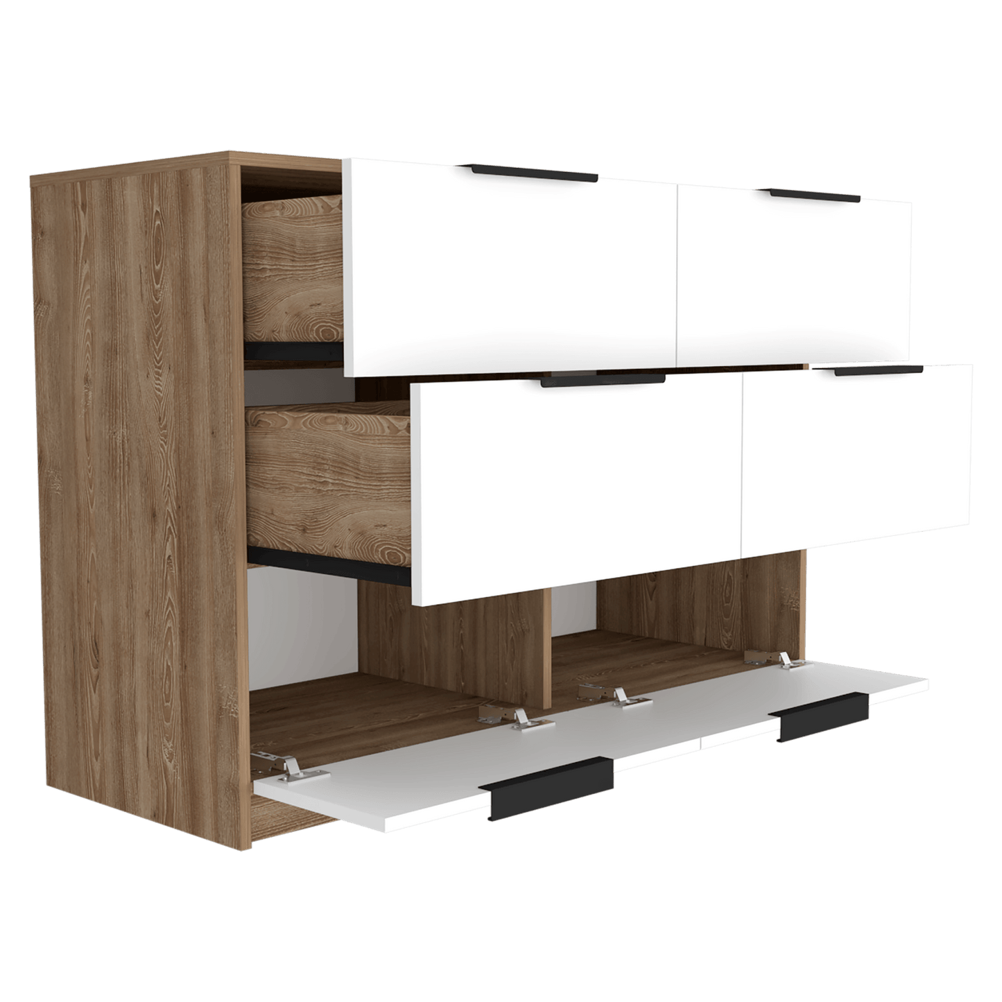 Organizador Okria Miel Y Blanco Cuatro Cajones