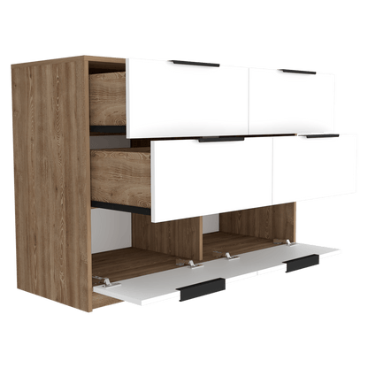 Organizador Okria Miel Y Blanco Cuatro Cajones