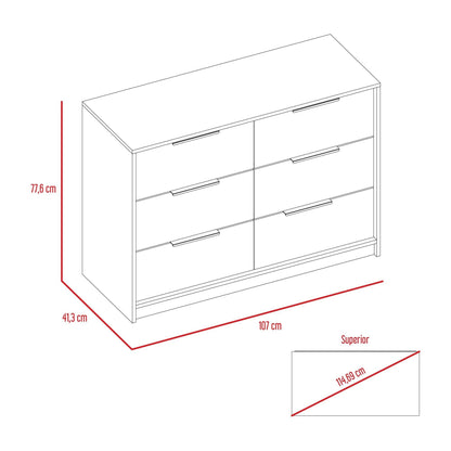 Organizador Okria Miel Y Blanco Cuatro Cajones