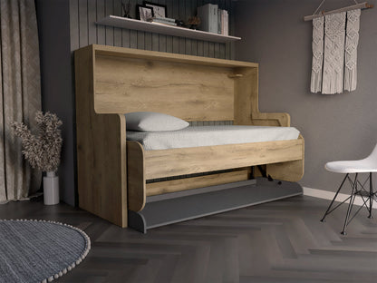Cama Escritorio Multifuncional Kantmo Macadamia Y Plata