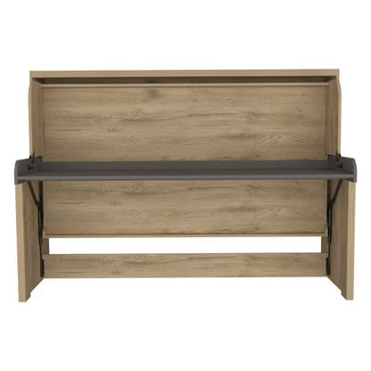 Cama Escritorio Multifuncional Kantmo Macadamia Y Plata