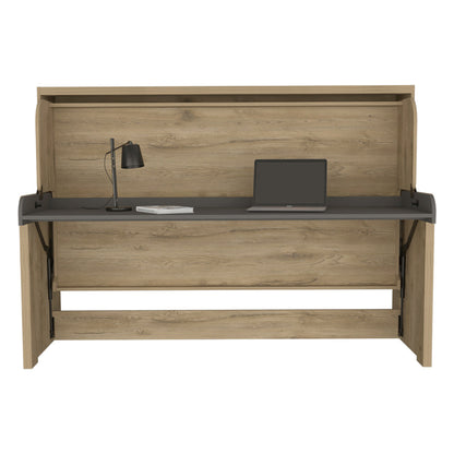 Cama Escritorio Multifuncional Kantmo Macadamia Y Plata