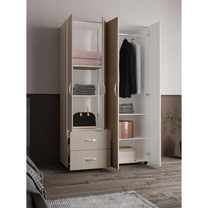 Closet Thalira 2 Cajones  Niebla Blanco