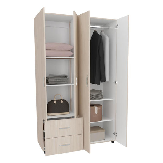 Closet Thalira 2 Cajones  Niebla Blanco