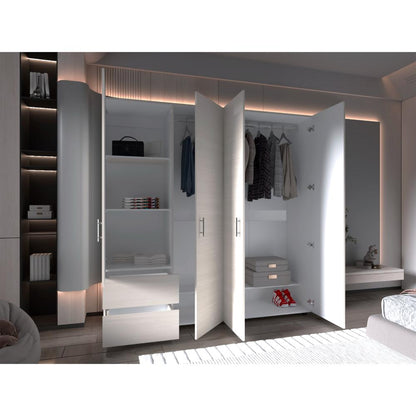 Closet Janari 200 Nevado Y Blanco