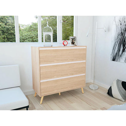 Comoda Binit  Rovere Y Blanco