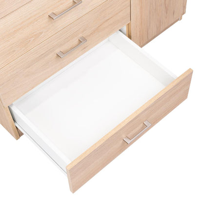 Organizador Zireon Rovere Y Blanco Con Cuatro Cajones