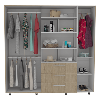 Closet Menterial Rovere Y Blanco