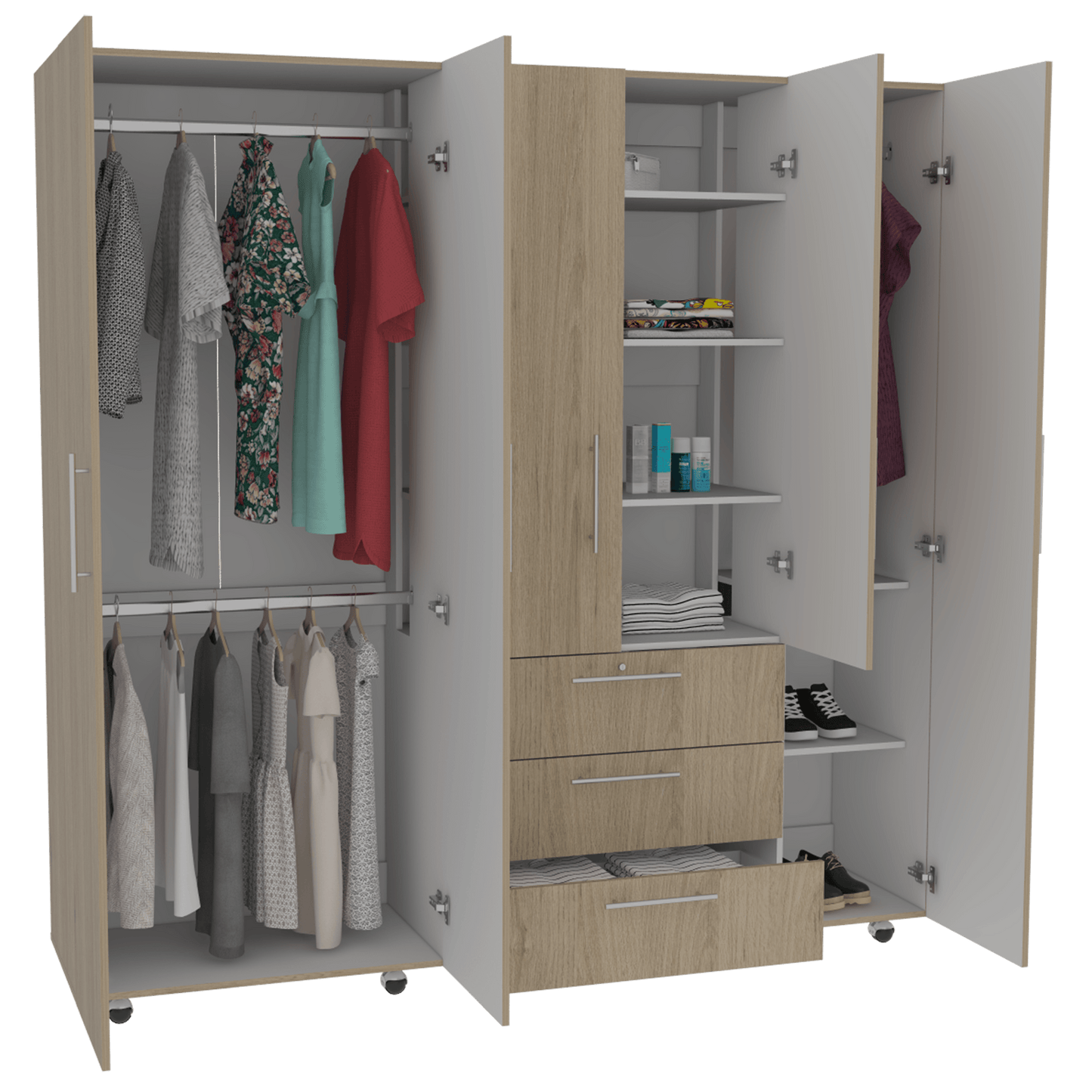 Closet Menterial Rovere Y Blanco
