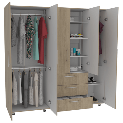 Closet Menterial Rovere Y Blanco