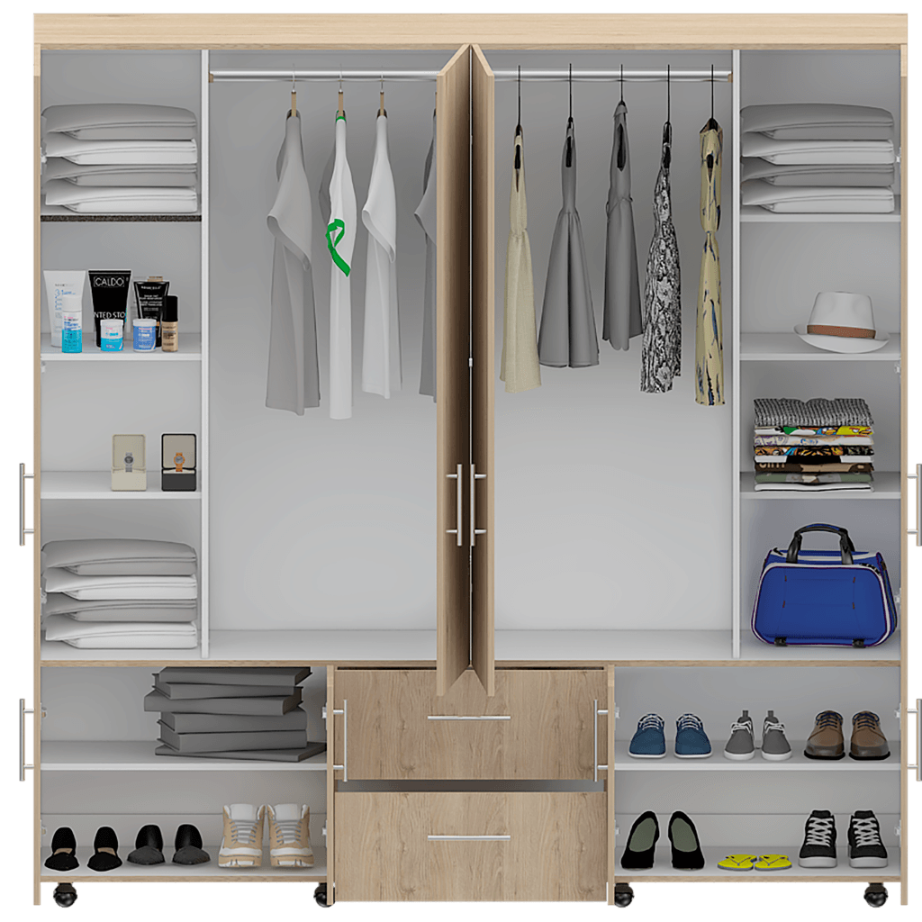 Closet Novela Beige Y Blanco