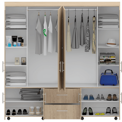 Closet Novela Beige Y Blanco