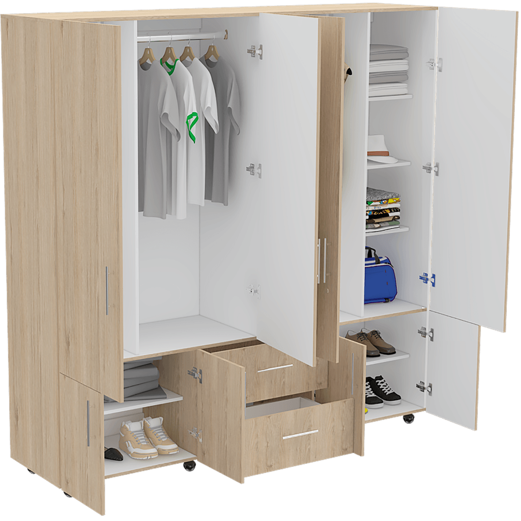 Closet Novela Beige Y Blanco