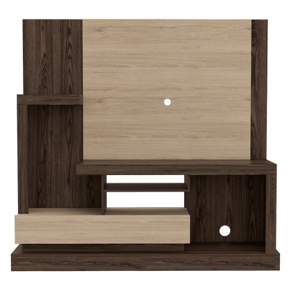 Mesa Para Tv Nelari Rovere Y Coñac Con Espacio Para Televisor De Hasta 55 Pulgadas