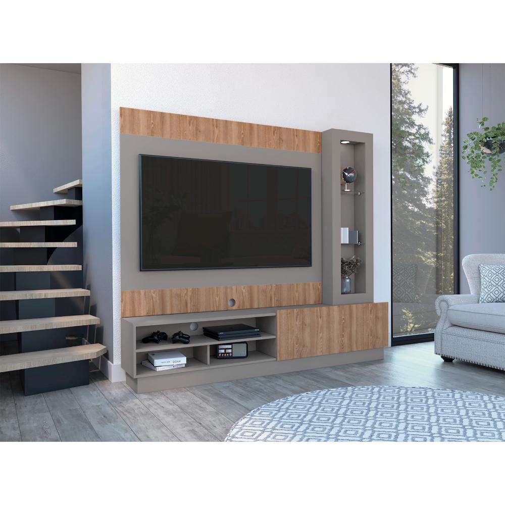 Centro De Entretenimiento Yekli Taupe Para Tv De 70''