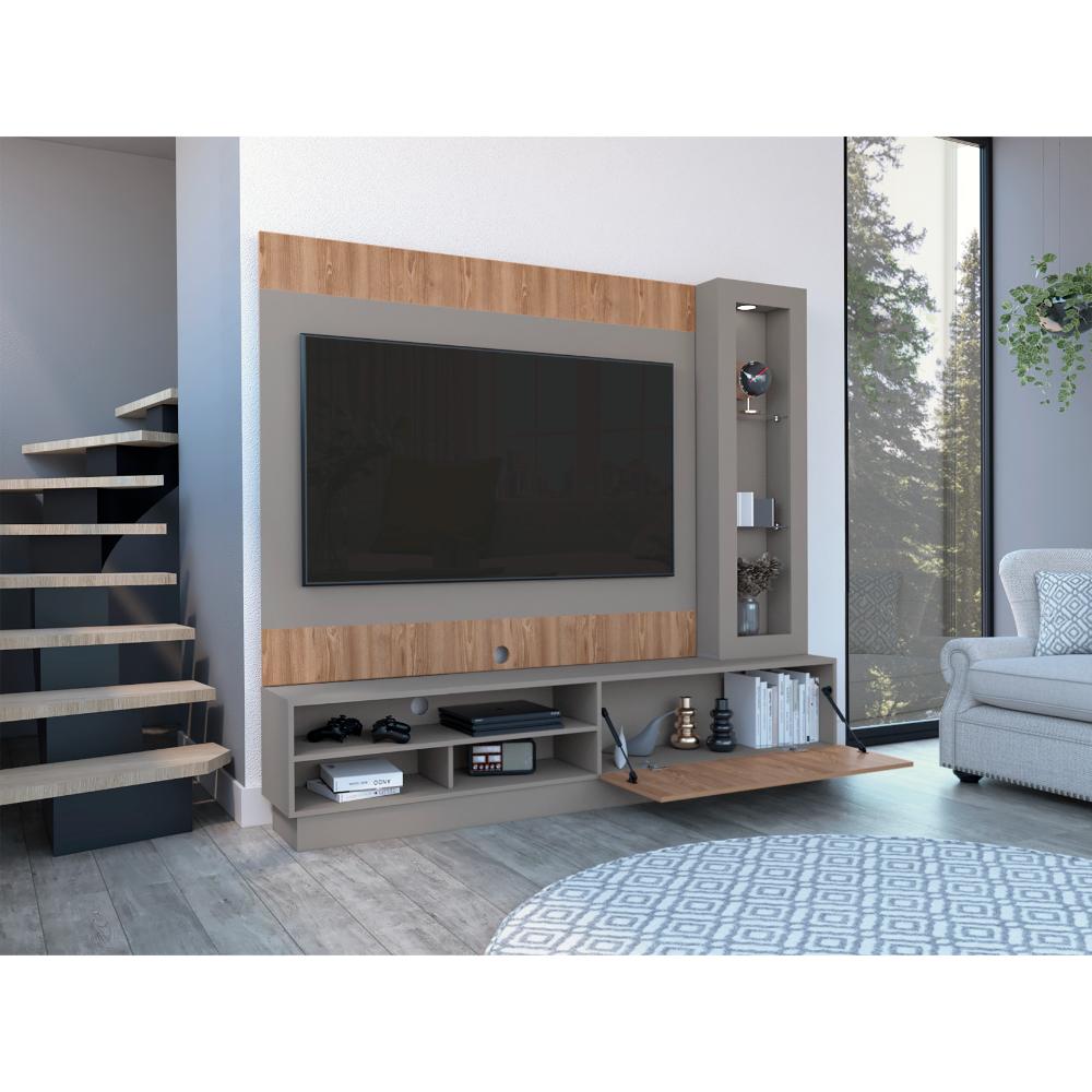 Centro De Entretenimiento Yekli Taupe Para Tv De 70''