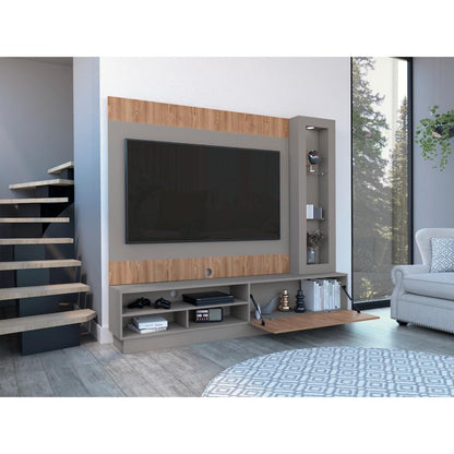 Centro De Entretenimiento Yekli Taupe Para Tv De 70''