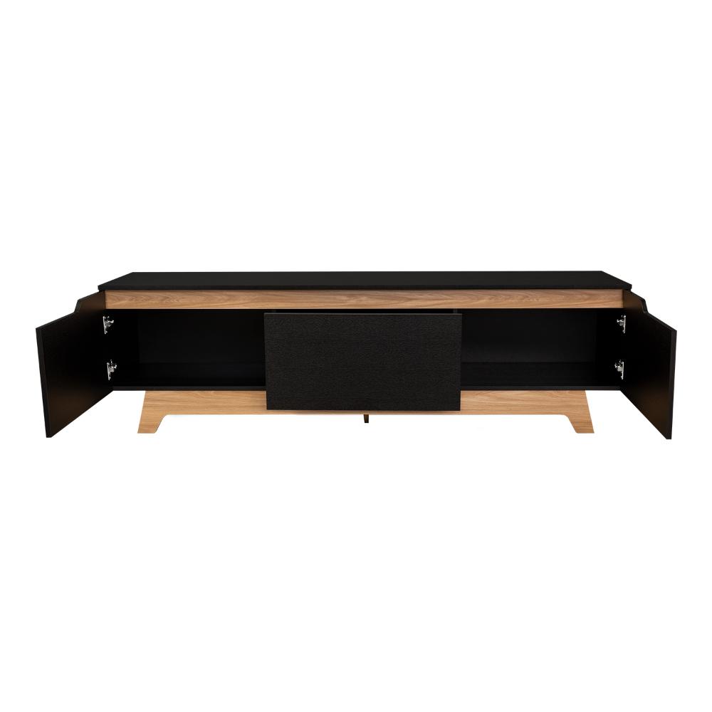 Mesa Para Tv Wedull Wengue Y Fresno Eupara Tv De 80"