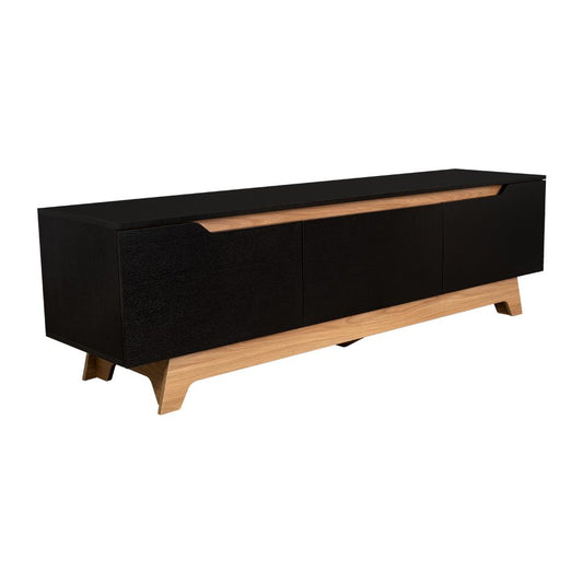 Mesa Para Tv Wedull Wengue Y Fresno Eupara Tv De 80"