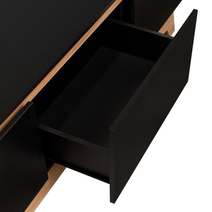 Mesa Para Tv Wedull Wengue Y Fresno Eupara Tv De 80"