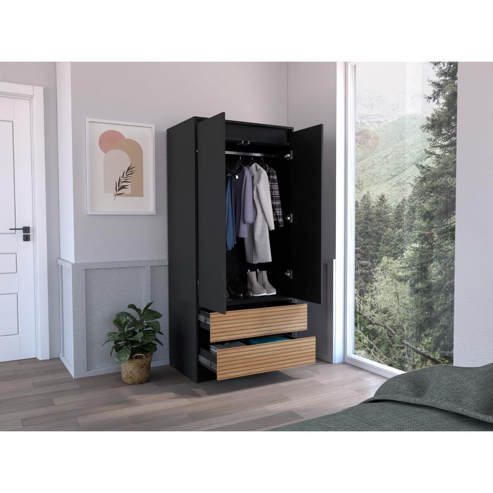 Closet 2 Pues 2 Cajones Mooust 180X80  Wengue Lenno