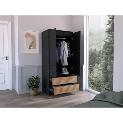 Closet 2 Pues 2 Cajones Mooust 180X80  Wengue Lenno