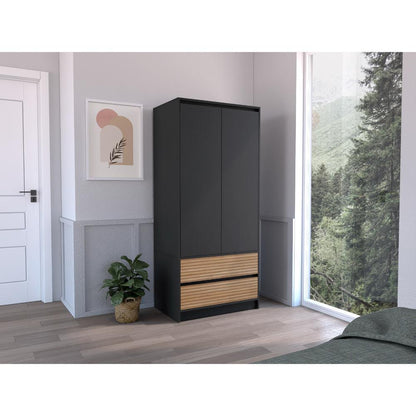 Closet 2 Pues 2 Cajones Mooust 180X80  Wengue Lenno