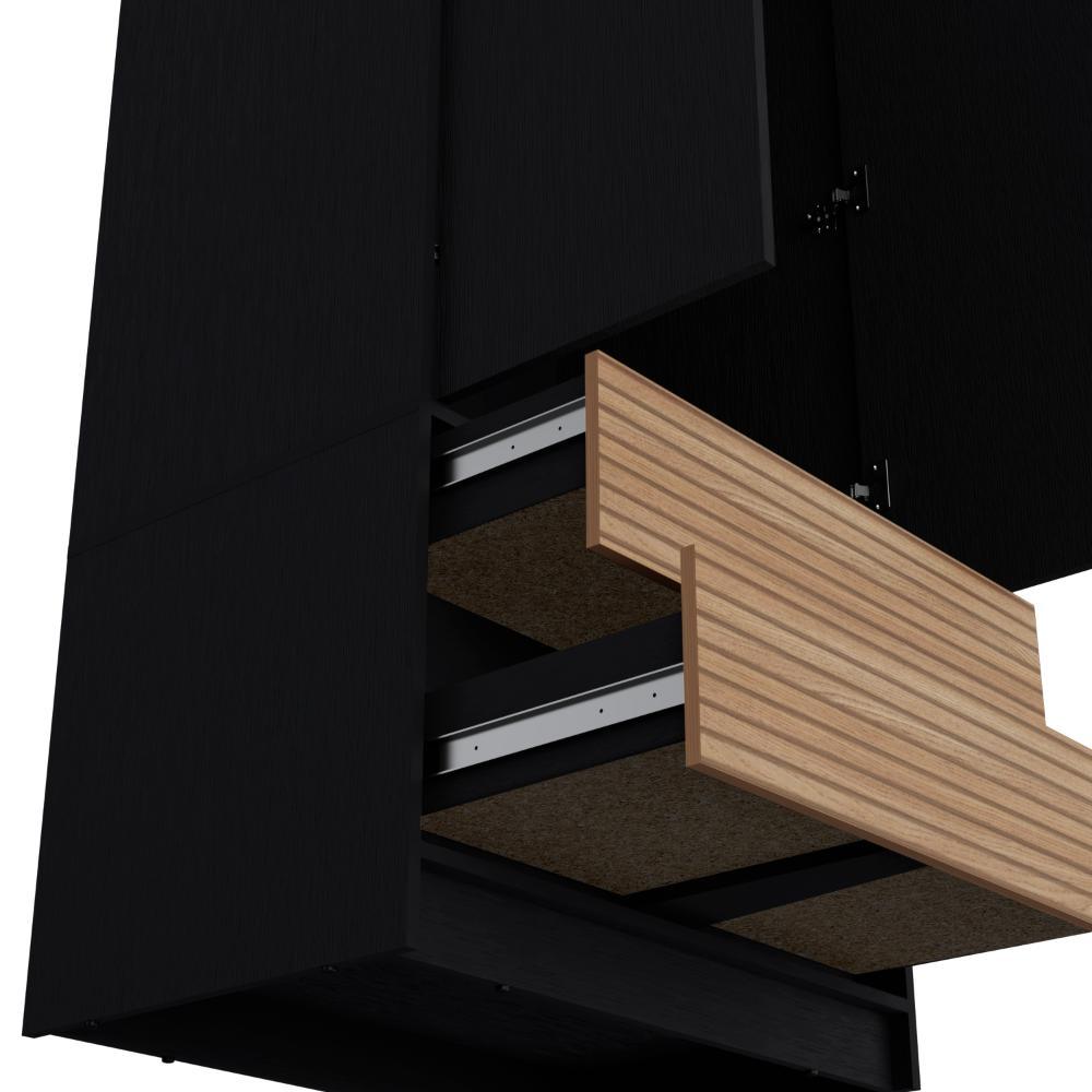 Closet 2 Pues 2 Cajones Mooust 180X80  Wengue Lenno