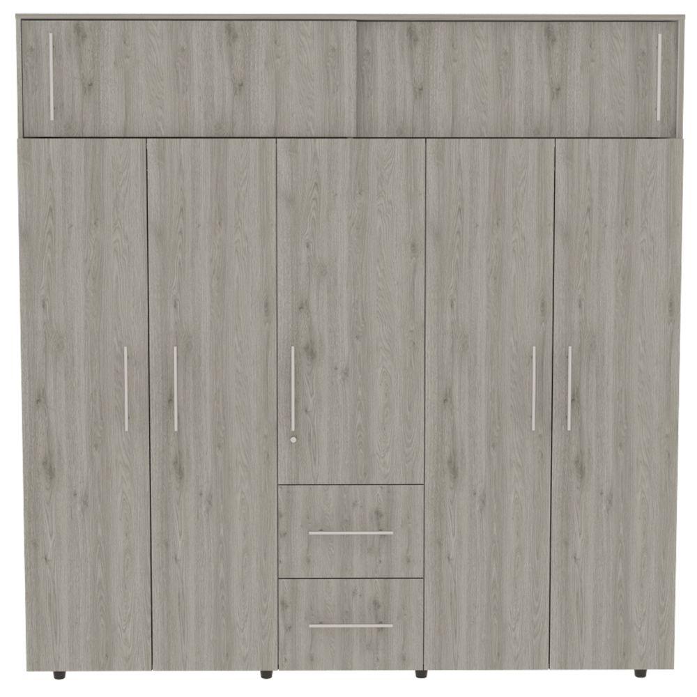 Closet Elarin 200 Ceniza Y Blanco
