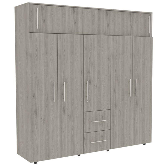 Closet Elarin 200 Ceniza Y Blanco