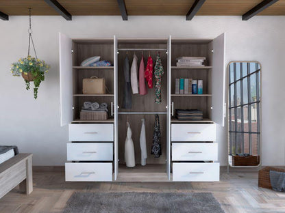 Closet Cooper Ceniza Y Blanco