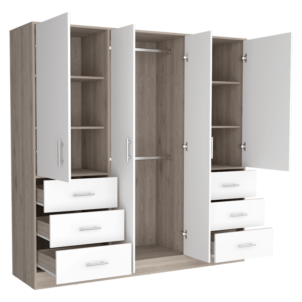 Closet Cooper Ceniza Y Blanco