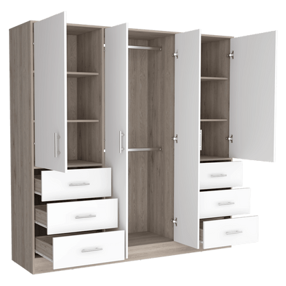 Closet Cooper Ceniza Y Blanco