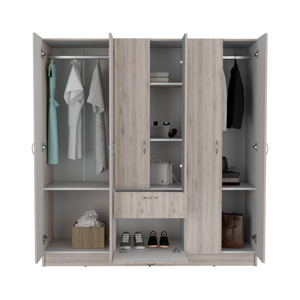 Closet Marvyn Ceniza Y Blanco