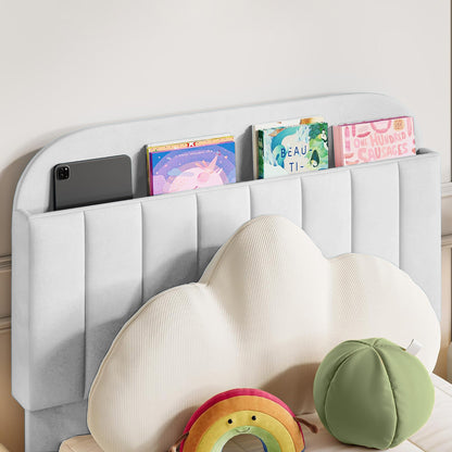 Base Cama con Espaldar Semidoble Infantil Fenix 120x190x115 blanco