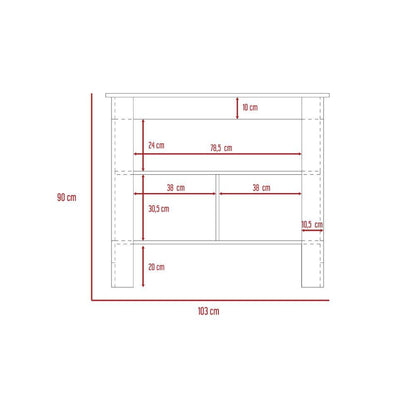 Mesa De Cocina Stich  Duna Y Blanco