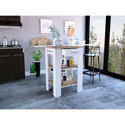 Barra De Cocina Serima Blanco  Y Duna B