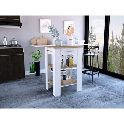 Barra De Cocina Serima Blanco  Y Duna B
