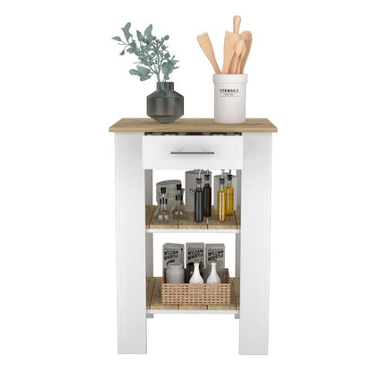 Barra De Cocina Serima Blanco  Y Duna B