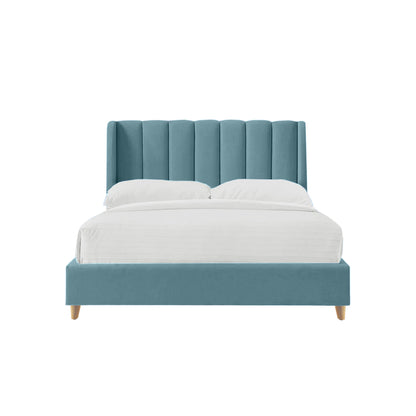 Base Cama con Espaldar Semidoble Infantil Bony 120x190x115 azul claro