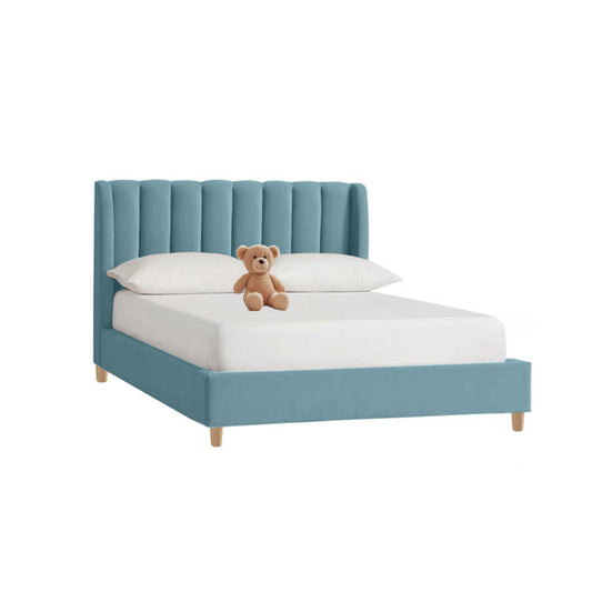 Base Cama con Espaldar Semidoble Infantil Bony 120x190x115 azul claro