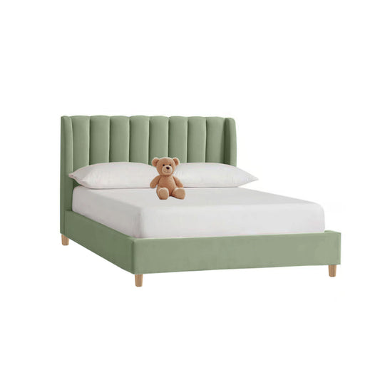 Base Cama con Espaldar Semidoble Infantil Bony 120x190x115 verde