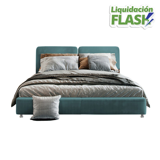 Cama Doble Gabor  Verde